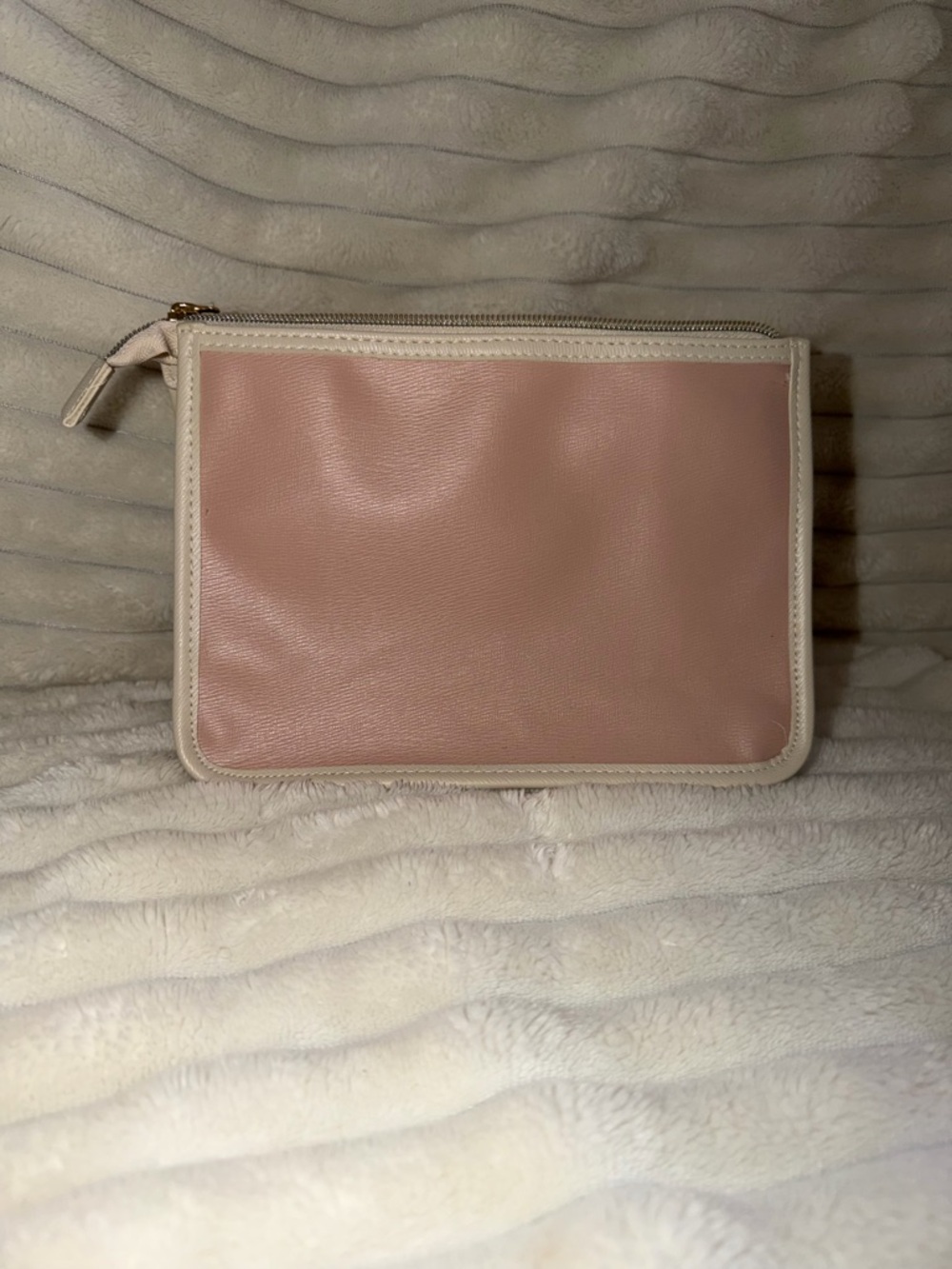 Michael Kors Pink and Cream Leather Wristlet Clutch - Picture 3 of 6